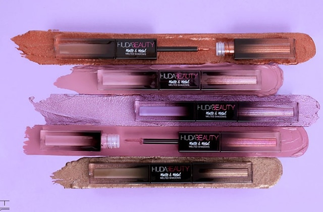 huda beauty matte and metal shadow