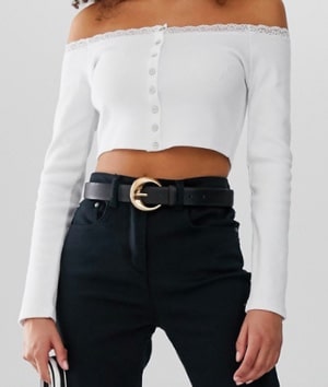 crop top blanc