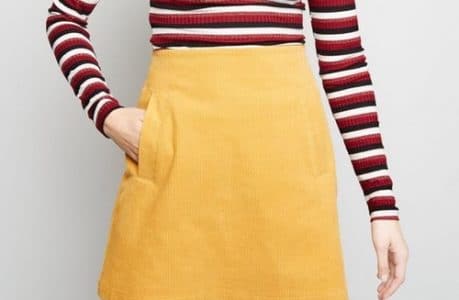 jupe jaune velours jupe jaune velours