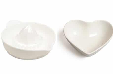 Presse-agrumes, 9,95€ et coupelle en forme de cœur, 2,50€ Presse-agrumes, 9,95€ et coupelle en forme de cœur, 2,50€