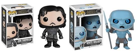 Des figurines Funko Pop Jon Snow (14,62€) et White Walker (20,71€)
