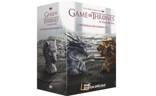 Game of Thrones saisons 1 à 7 en DVD, 39,99€ au lieu de 79,99€