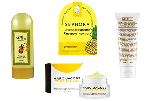 ananas dans les produits de beauté