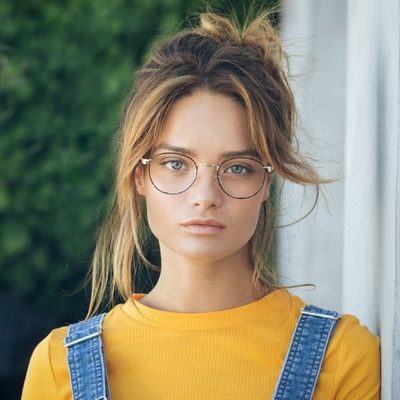 Forme lunettes visage clearance rond