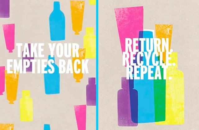 the body shop recyclage produits finis