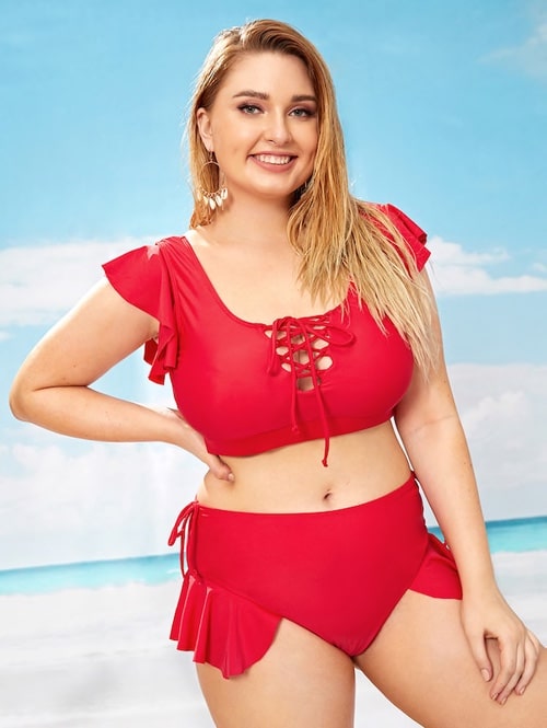 maillot-rouge-deux-pieces