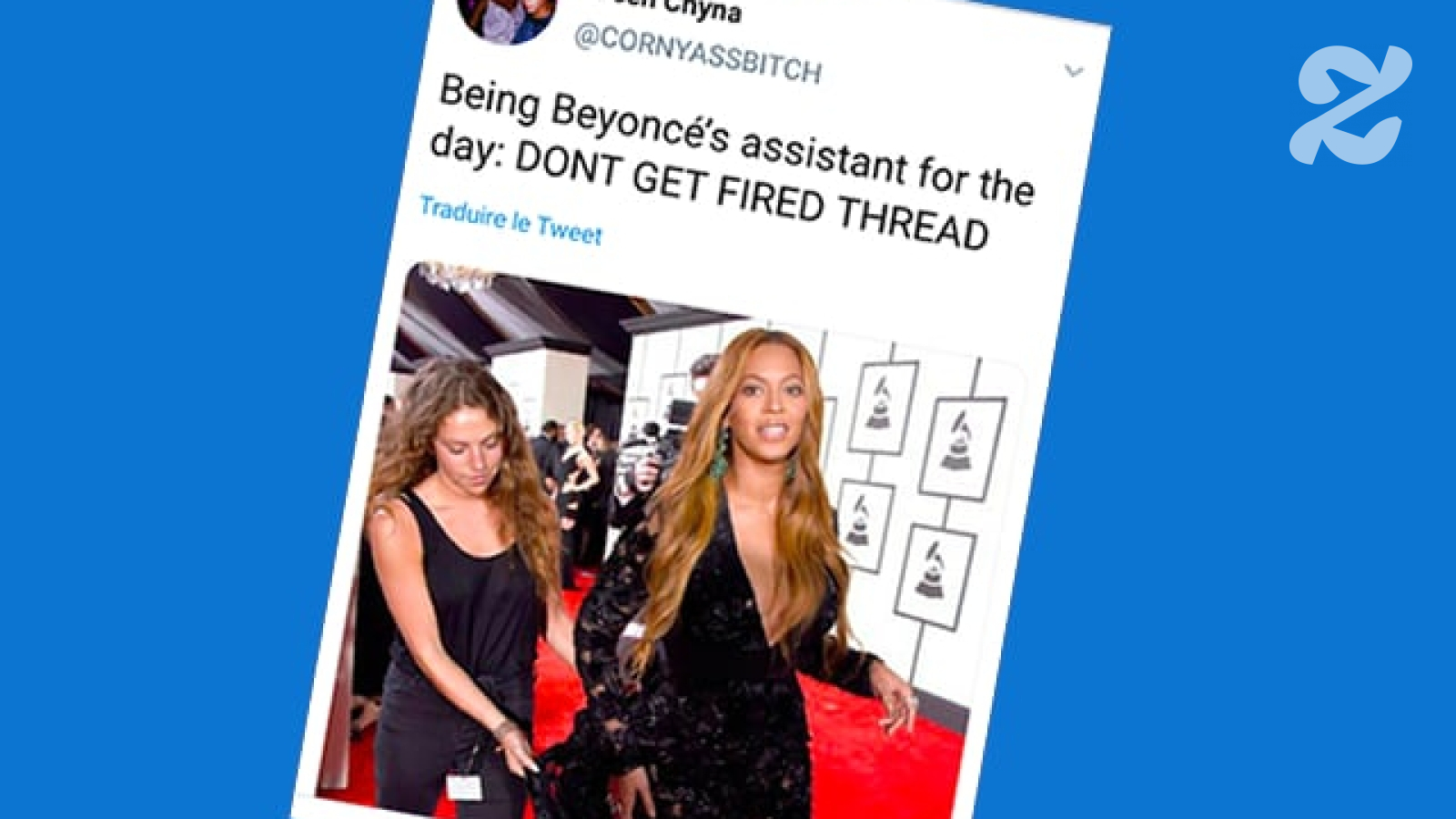 Thread Twitter Assistant Beyoncé : le thread dont vous êtes le héros