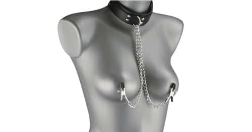 Collier et pinces à seins, 32,90€ Collier et pinces à seins, 32,90€