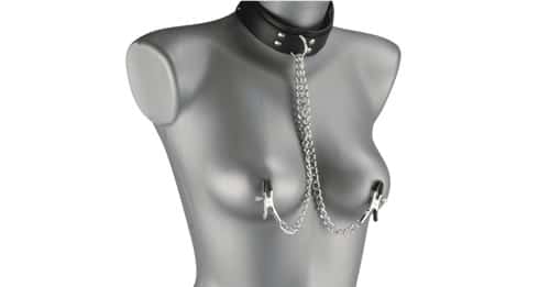 Collier et pinces à seins, 32,90€