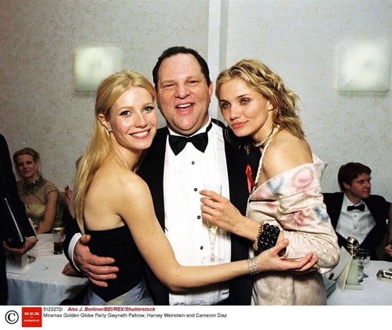 Harvey Weinstein avec Gwyneth Paltrow et Cameron Diaz