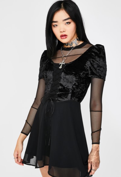 robe-velours-noire