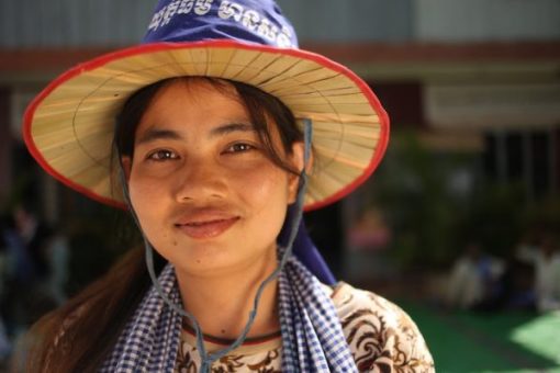 Yorm Bopha, 6th December 2013.

Yorm Bopha is a housing rights activist and advocate for her community at the former Boeung Kak Lake area in Phnom Penh, where thousands of people have been forcibly evicted since 2007. Yorm Bopha was arrested in September 2012 and sentenced in December 2012 to three years’ imprisonment and a heavy fine. She was accused of planning an assault on two men, and convicted of “intentional violence with aggravating circumstances”, despite no evidence against her and inconsistent witness testimonies. Amnesty International and others considered that the charges against her were false and that she had been targeted because of her activism. At a Supreme Court hearing on 22 November 2013, it was decided that the case would be sent back to the Appeal Court for re-trial and Yorm Bopha would be released on Bail. At the time this photo was taken, no date had been given for the new trial.