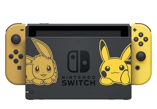 Nintendo Switch, jeu Pokémon Let's Go Pikachu ! et Pokéball Plus