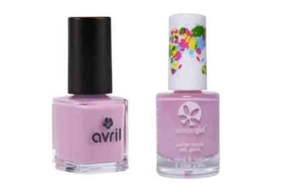 vernis violet pastel