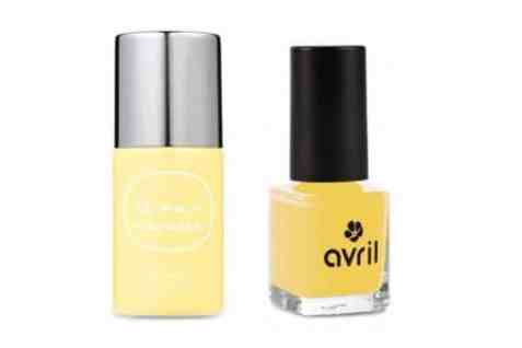 vernis jaune pastel