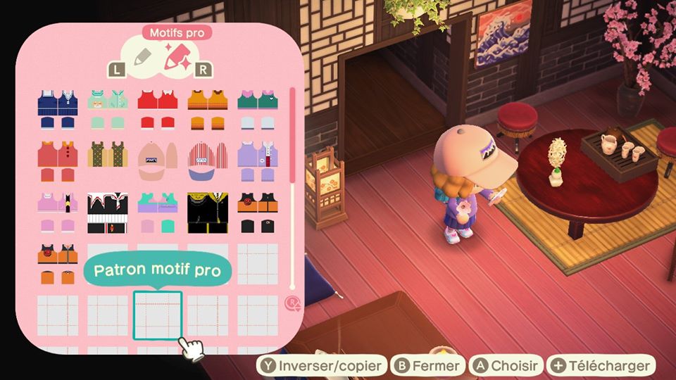 Motif vetement animal discount crossing new horizon