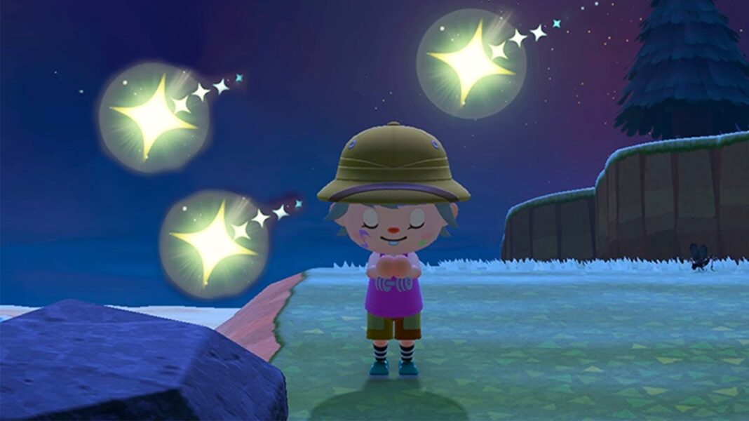 Animal Crossing New Horizons étoiles filantes et collection zodiaque