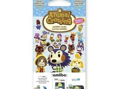 Lot de 3 cartes Amiibo Animal Crossing (série 3) — 11,42€ Lot de 3 cartes Amiibo Animal Crossing (série 3) — 11,42€