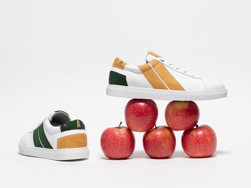 Sneakers vegan cologiques la collection en cuir de pomme de CAVAL