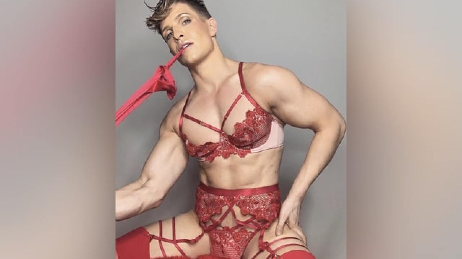 dessous sexy pour homme Un homme pose en lingerie « pour femme » : les réactions
