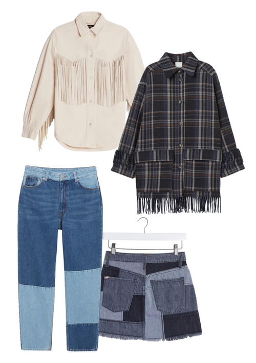 patchwork franges tendance