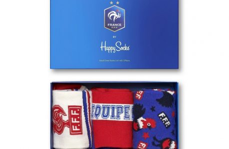 Trio de chaussettes Happy Socks x la Fédération Française de Football, 34,90€ Trio de chaussettes Happy Socks x la Fédération Française de Football, 34,90€