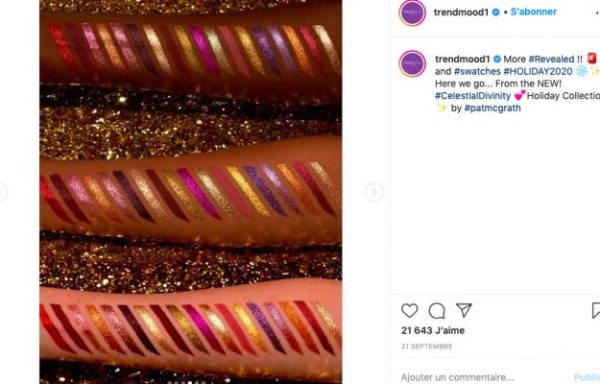 palettes-maquillage-yeux-noel-2020-pat-mcgrath-swatches palettes-maquillage-yeux-noel-2020-pat-mcgrath-swatches