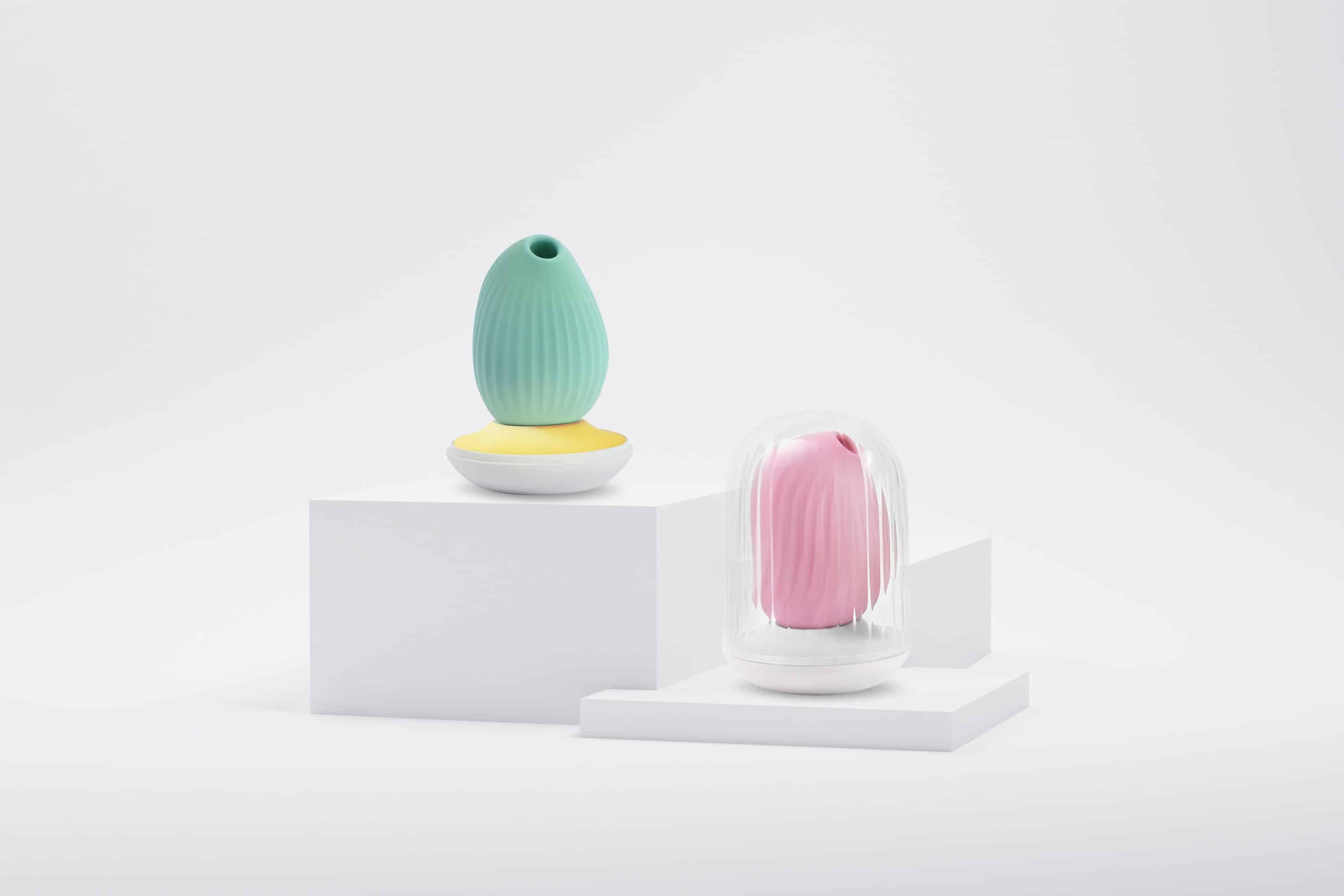 sextoy stimulateur clitoridien Obii vert et rose