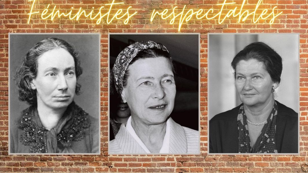 "Louise Michel, Simone de Beauvoir et Simone Veil"