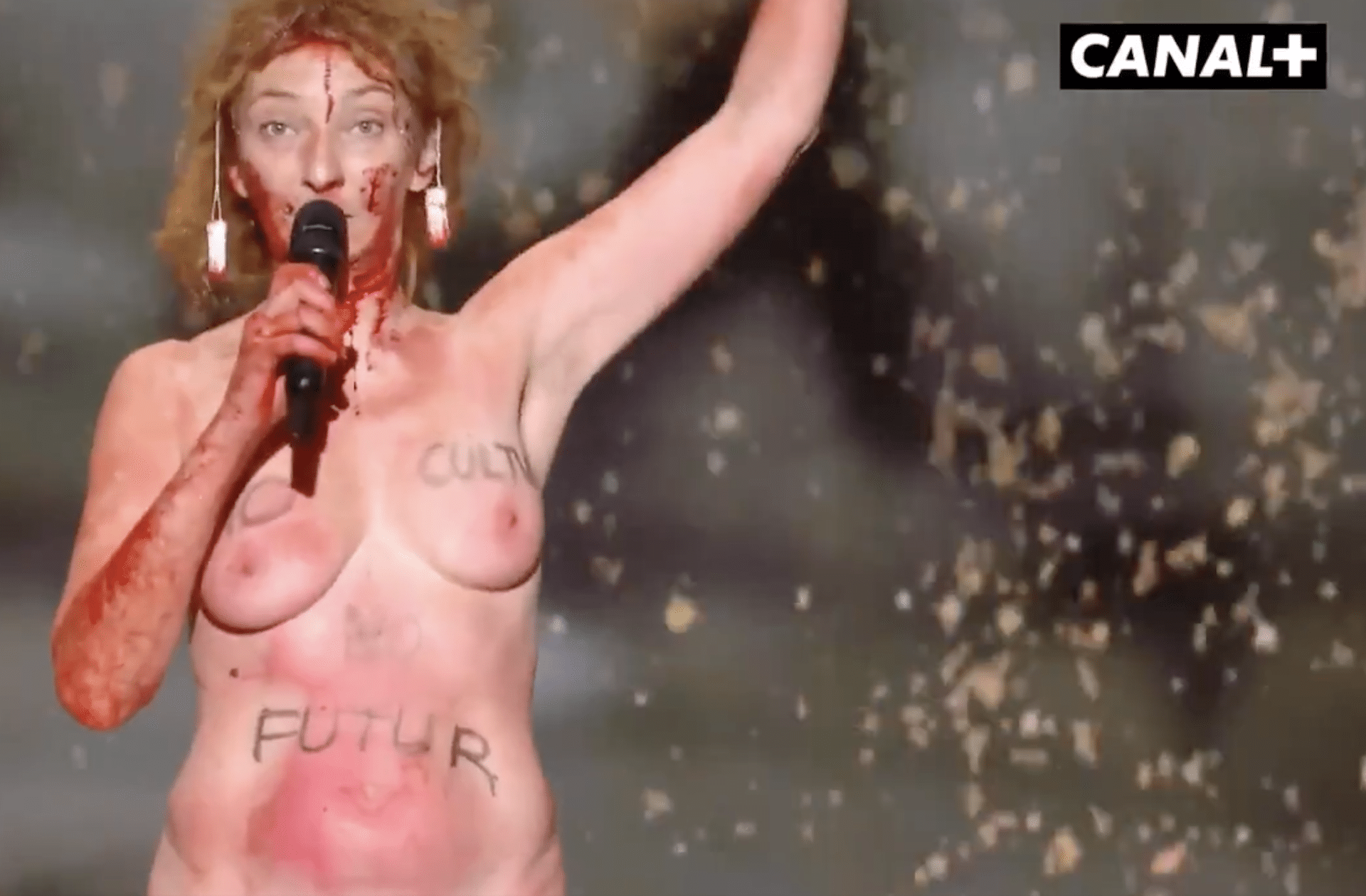 Durant les César, l’actrice Corinne Masiero a fait de la nudité un outil politique