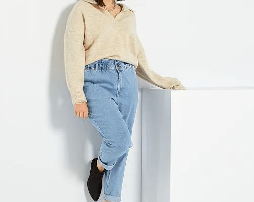 Jean à coupe droite délavé, avec ourlet, Kiabi, 22€. Jean à coupe droite délavé, avec ourlet, Kiabi, 22€.
