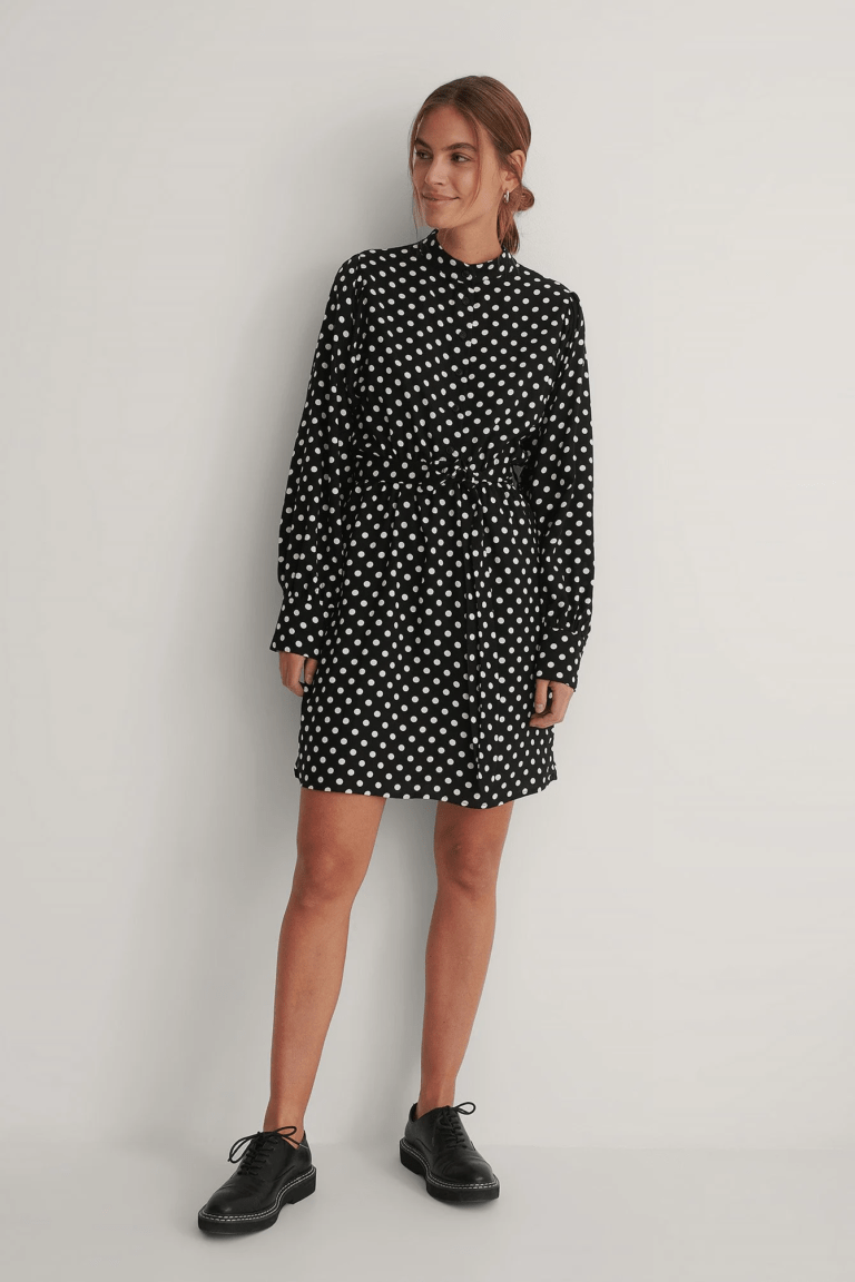 Robe mini à pois, NA-KD, 44,95€. Robe mini à pois, NA-KD, 44,95€.