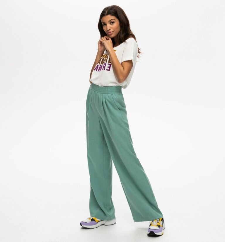 Pantalon large en lyocell, Promod, Promod, 39,95€. Pantalon large en lyocell, Promod, Promod, 39,95€.
