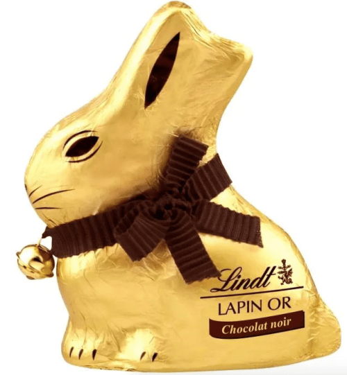 LINDT Lapin Or Chocolat noir 200g - 5€70