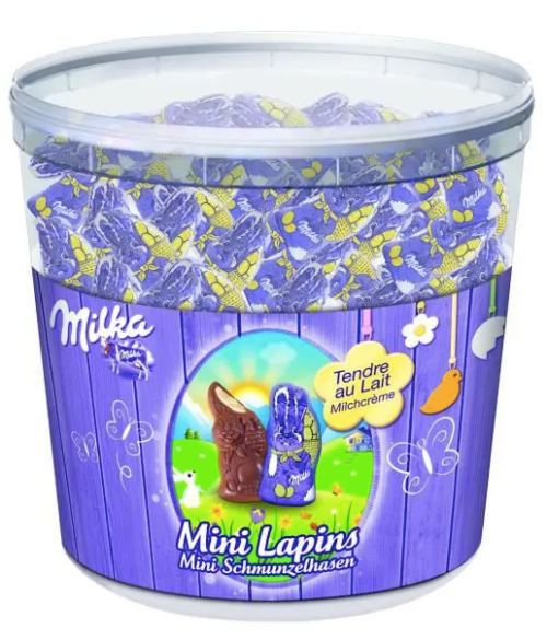 MILKA Chocolat Tubo Mini Lapins Tendre au lait - 1,505 kg - 23€92