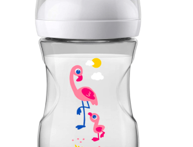 Biberon Natural 260 ml motif Flamand -  Avent - 7,99 € 9,99 €