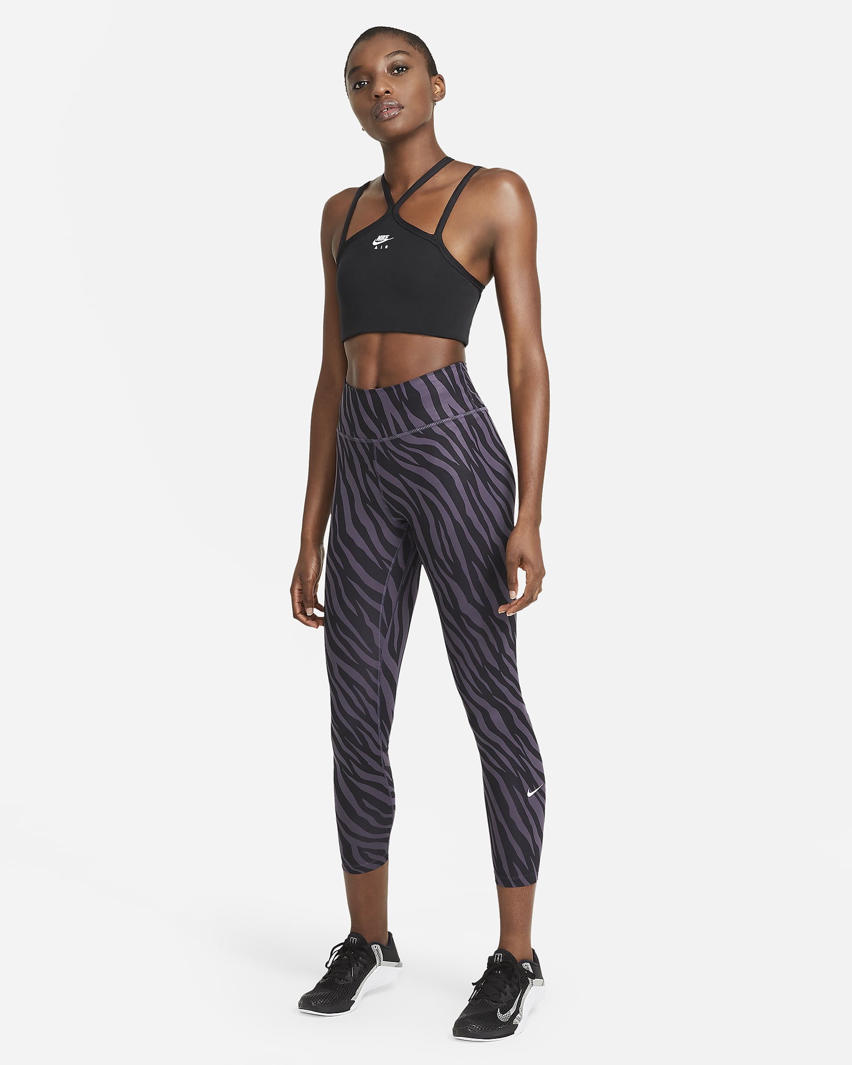 Legging à imprimé zébré longueur 7/8e, Nike, 39,97€.