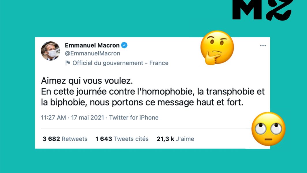 17 mai petite phrase macron tweet