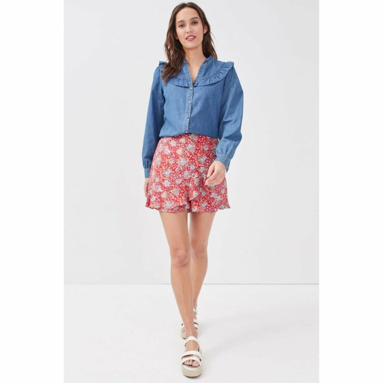 Jupe-short droite avec volants, Cache Cache, 20,99€. Jupe-short droite avec volants, Cache Cache, 20,99€.
