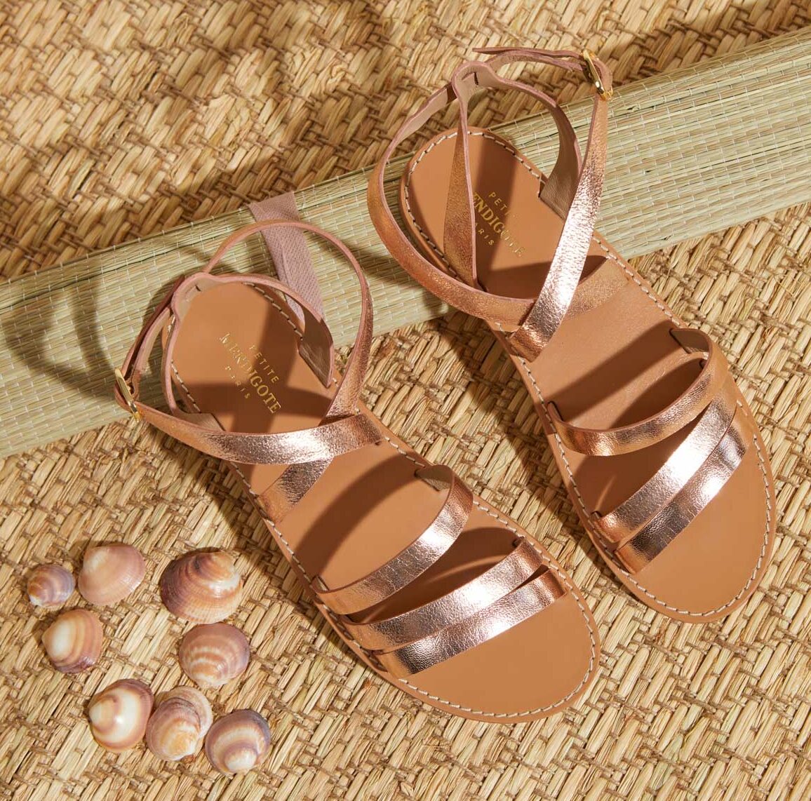 Sandales floriano, collection Plein Soleil, Petite Mendigote