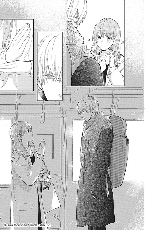 La rencontre entre les deux personnages du manga a sign of affection