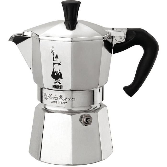 Cafetière italienne Moka express - 6 tasses, 29,99€ au lieu de 41,54€ Cafetière italienne Moka express - 6 tasses, 29,99€ au lieu de 41,54€