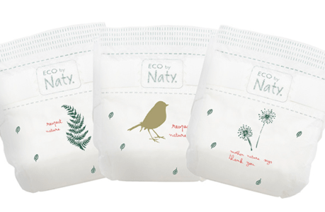 Les couches Eco by Naty, aux motifs poétiques. Les couches Eco by Naty, aux motifs poétiques.