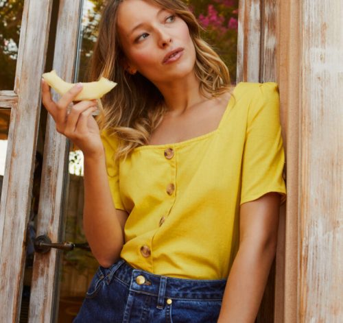 blouse jaune La Petite Mendigote