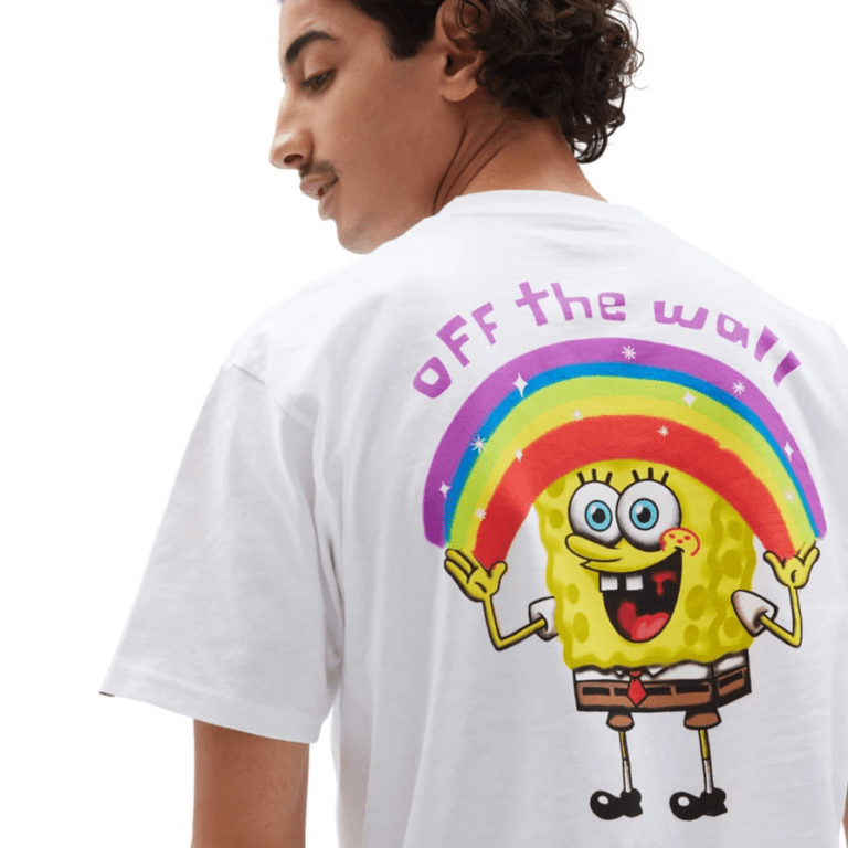 T-shirt Vans x Spongebob "Imagination", 40€. T-shirt Vans x Spongebob "Imagination", 40€.