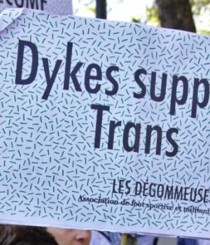 dykes support trans – les degommeuses – CC-BY Missbutterfly