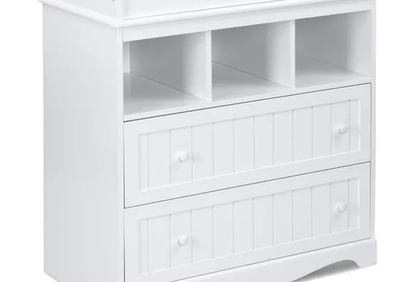 Commode à langer avec deux tiroirs et rangements - 127€95 190,00 € Commode à langer avec deux tiroirs et rangements - 127€95 190,00 €