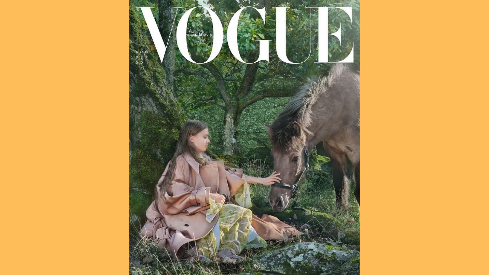 Greta Thunberg en couverture du premier Vogue Scandinavia