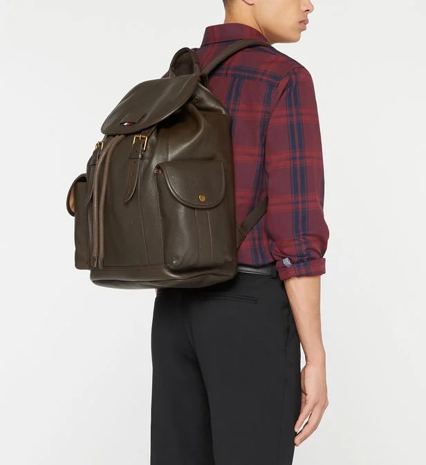 Sac-à-dos-en-cuir-de-vachette-Tommy-Hilfiger-16495E