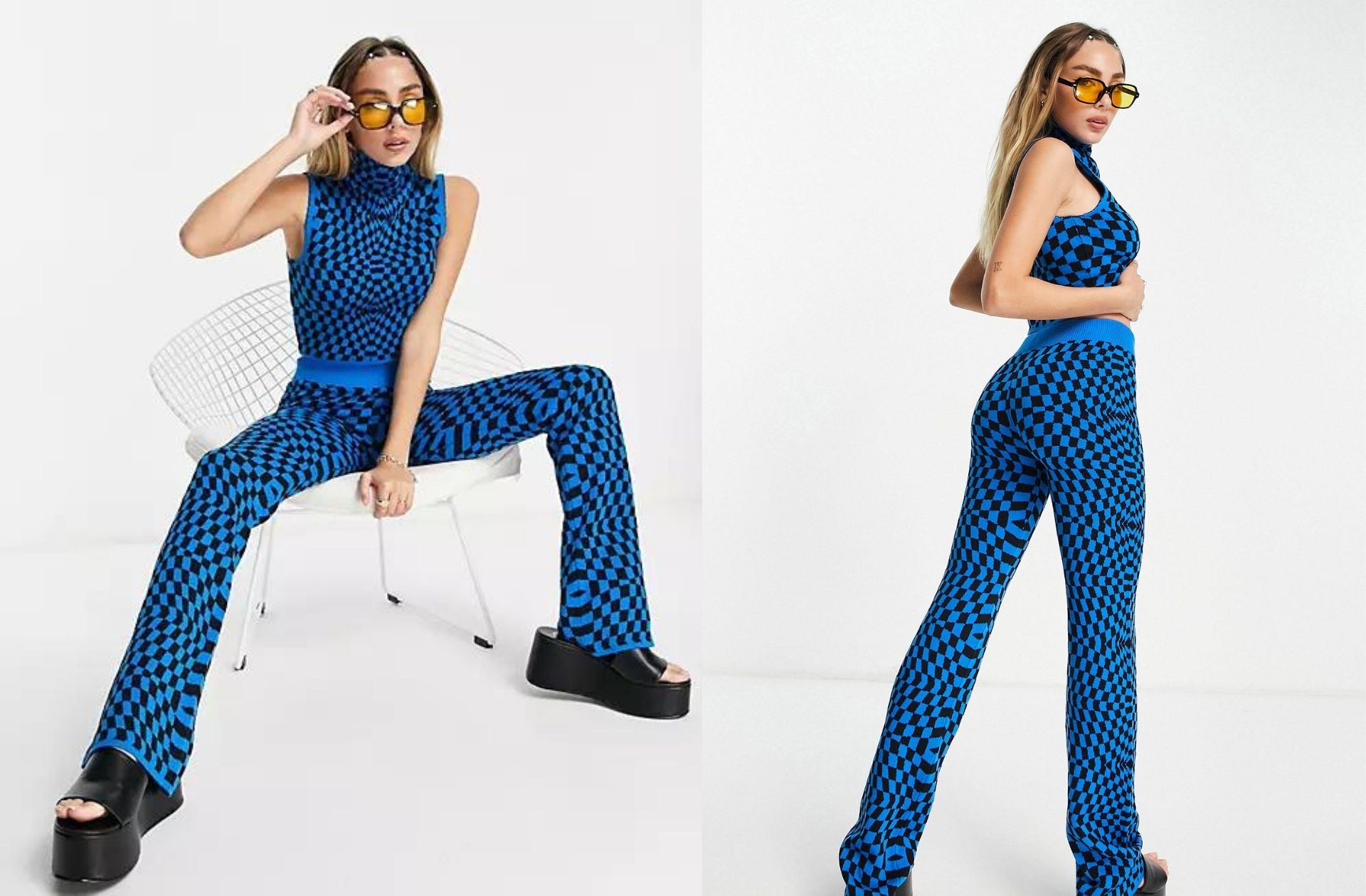 Leggings-imprimé-damier-Collusion